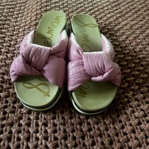 Sam Edelman Light Pink Knot Slides